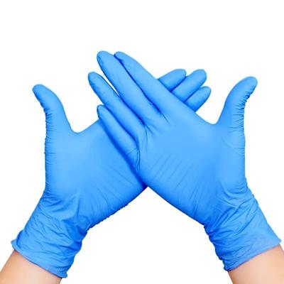20pcs Luvas de nitrilo azuis descartáveis para cozinha Luvas de látex descartáveis, luvas à prova de óleo, luvas de lavagem multifuncionais