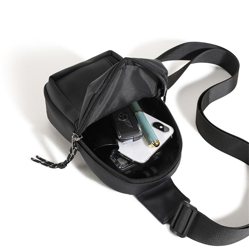 Fashion Men Chest Bag Shoulder Body Bag Simple Oxford Crossbody Bag For Male