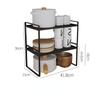 2Pack Cabinet Shelf Organizer Storage Rack Stackable Spice Rack Kitchen Space Saving Double-Layer Shelf  Under Sink Storage Rack