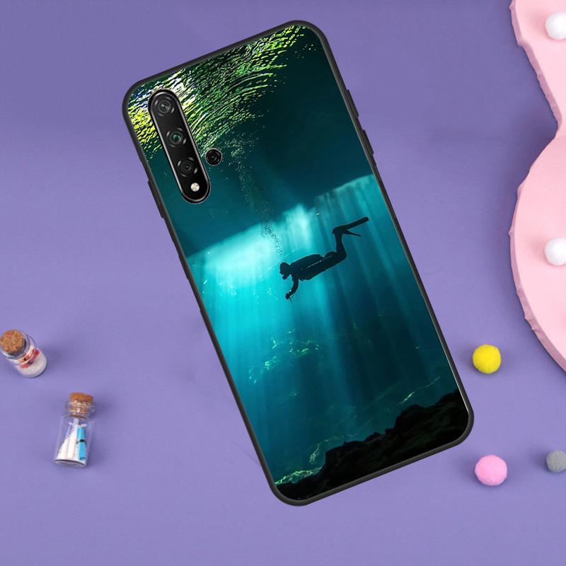 Scuba Diving For Huawei Nova 10 9 SE 3i 7i 8i 11i 12i Y60 Y61 Y70 Y72 Y73 Y90 Y91 P20 P30 P40 Lite Case