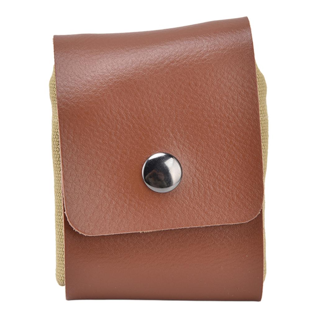 Fruit Picking Bag Waist Hanging Canvas Material PU Style Folded Save Space Belt Foraging BagKhaki