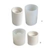 DIY Cylindrical Candlestick Mould Non Stick Candle Holder Gypsum Mold Long/Short Candlesticks Silicone Mold Home Decors