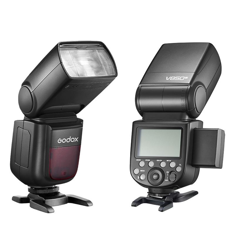 Godox V850II GN60 2.4G bezprzewodowy system X Speedlite litowo-jonowy akumulator latarka z ładowarką samochodową do aparatu Canon Nikon Sony