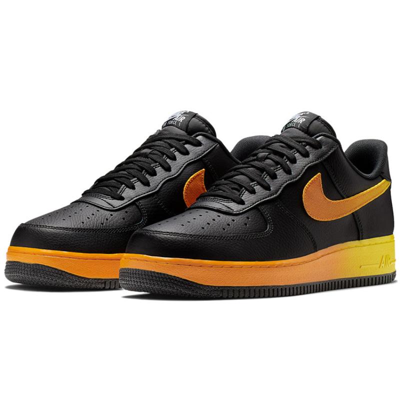 Nike Air Force 1 Low Schwarz Gelb Orange Sneaker CJ0524-001