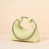 Popular Niche Tc First-Layer Cowhide Dumpling Bag Versatile Messenger Leather Handbag Bag Texture Chain Bag Women