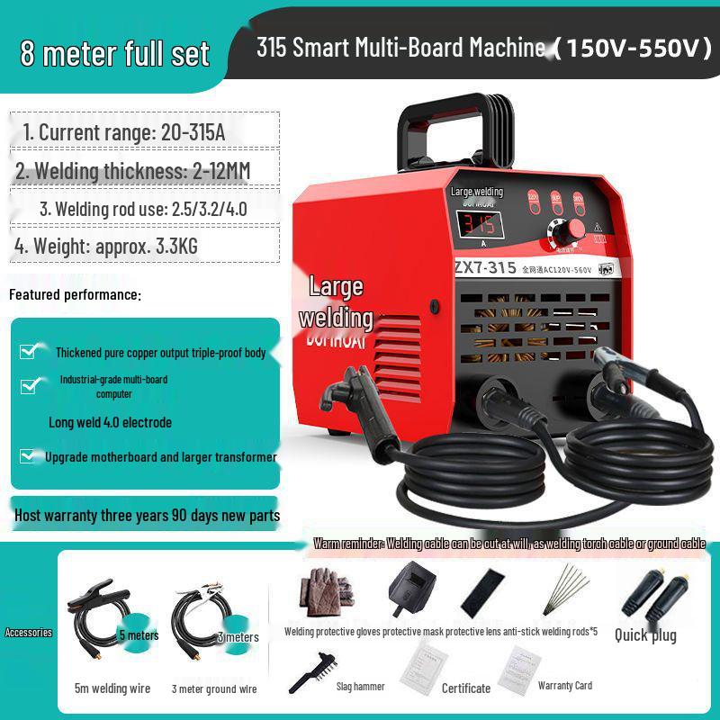 Da Han 220V/315-380V Dual-Use Portable Inverter DC Welder for Home & Industrial Use