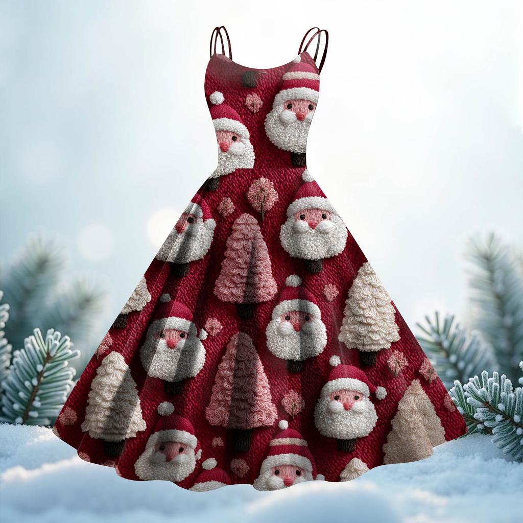 Women's Print Sexy Off-The-Shoulder Punk Vintage Dress