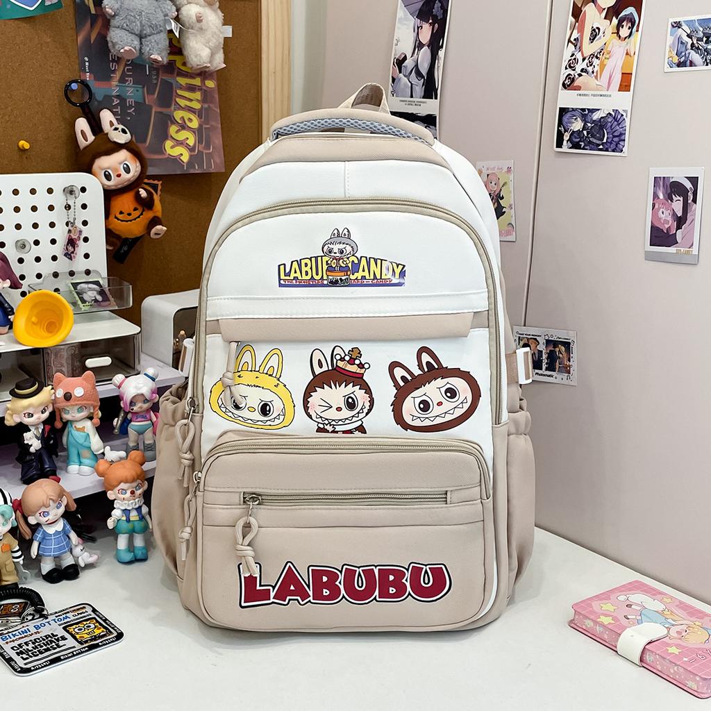 School Bag New Girls Backpack Large Capacity Lightweight Versatile Large Capacity Backpack Junior High School Students