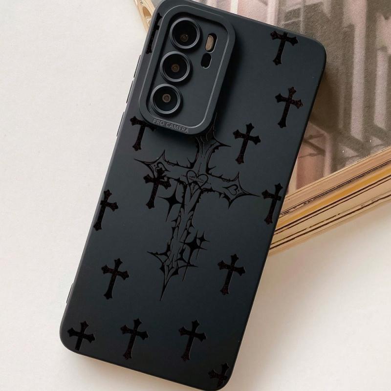 Black Crosses Graphic Phone Case for iPhone 15 14 13 12 11 X XR Xs SE2 SE 8 7 Plus Pro Max Mini Silicone Back Cover