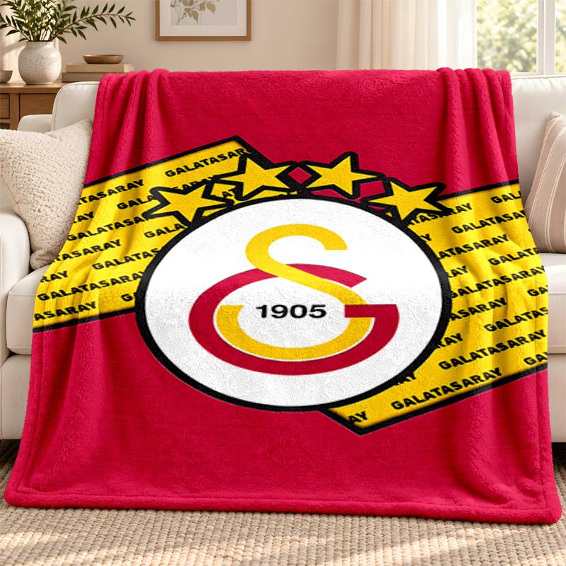 Galatasaray blanket Flannel Blanket Soft Cozy Plush Throw for Sofa Bed Lightweight Home Decoration Outdoor camping