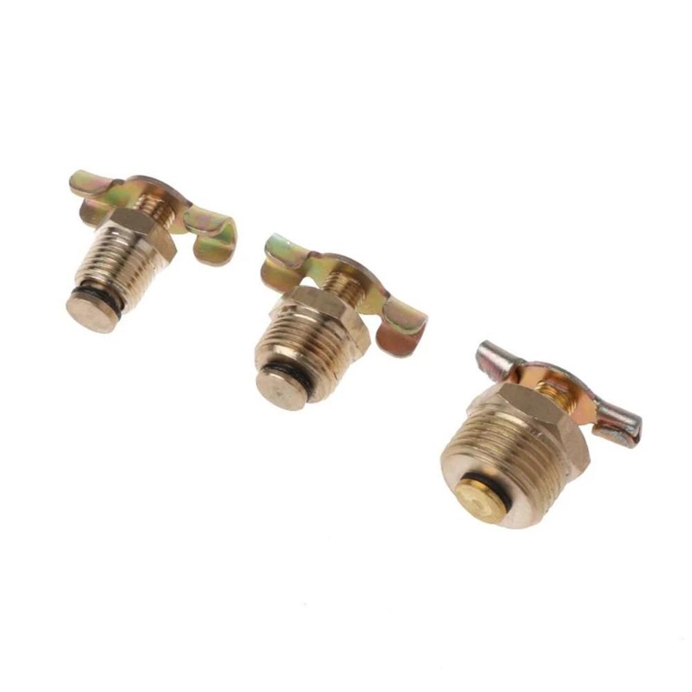 Brass Drain Valve for Smooth of Air Tank Ports NPT 14 /38 /12 (1pc)