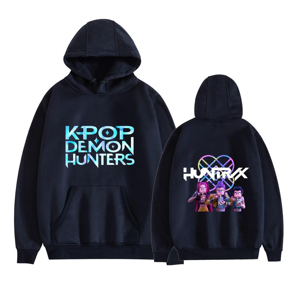 KPop Demon Hunters Anime Hoodie Sweatshirt Anime Printed Cool CARTOON Pullover Hooded Unisex