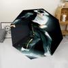 Parapluie Automatique Impression Michael Jackson, Armature en Fer à 8 Baleines, Poignée en Plastique, Convient pour les Voyages en Plein Air et le Quotidien, Cadeau Idéal