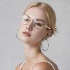 Vintage Asymmetrical Blue Light Blocking Glasses Women Men'S Glasses Decorative Round Square Eyewear