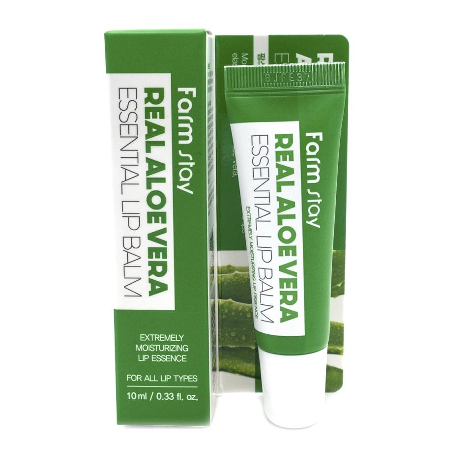 

FarmStay Real Aloe Vera Essential Lip Balm Суперувлажняющий бальзам для губ с алоэ 10мл