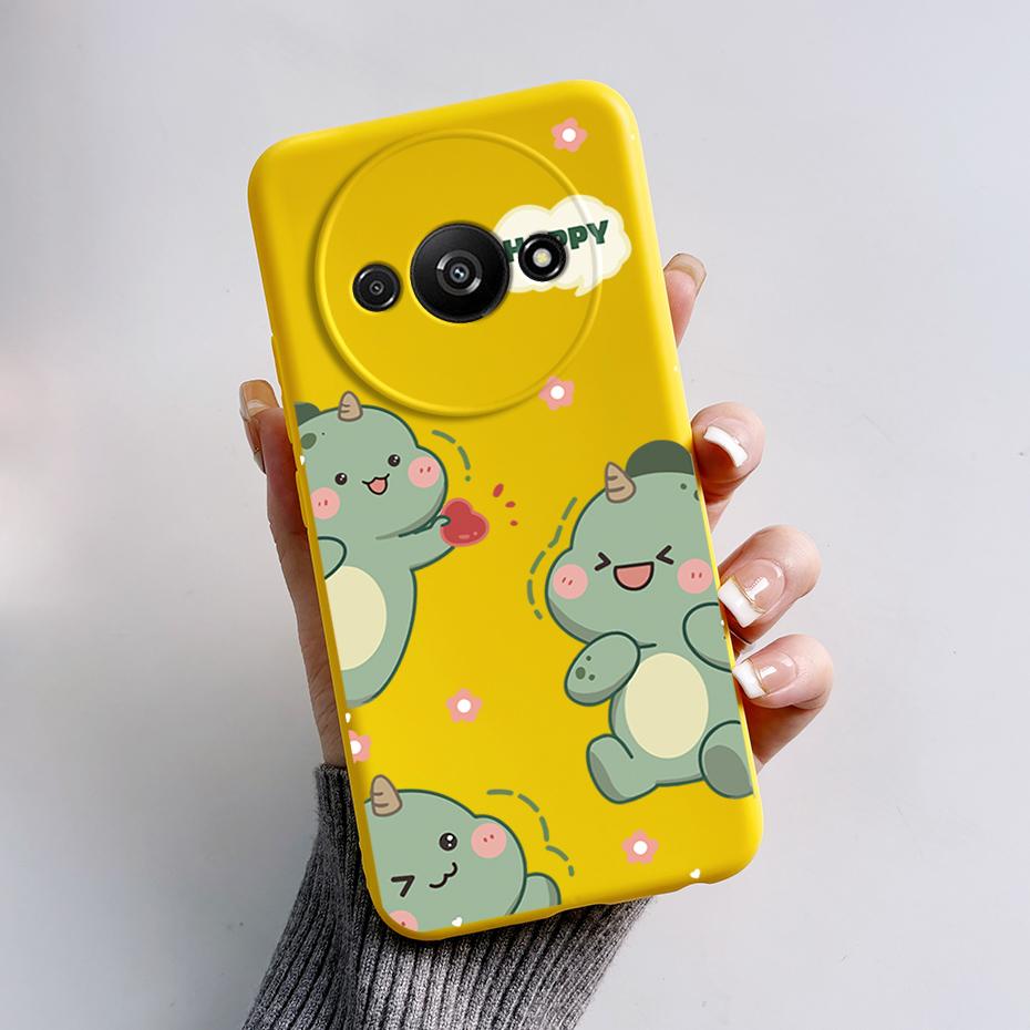 For Funda Redmi A3 Case Redmi A3 2024 Back Cover Stylish Painted Soft Silicone Phone Case for Xiaomi Redmi A3 A 3 RedmiA3 Bumper