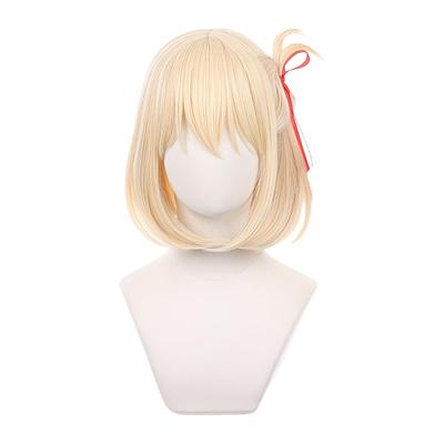 Iirukaa Lycoris Recoil Nishikigi Senzoku Wig, Cosplay Wig with Wig Net, Heat Resistant, for Photography, 2D Events, Halloween, and Costumes