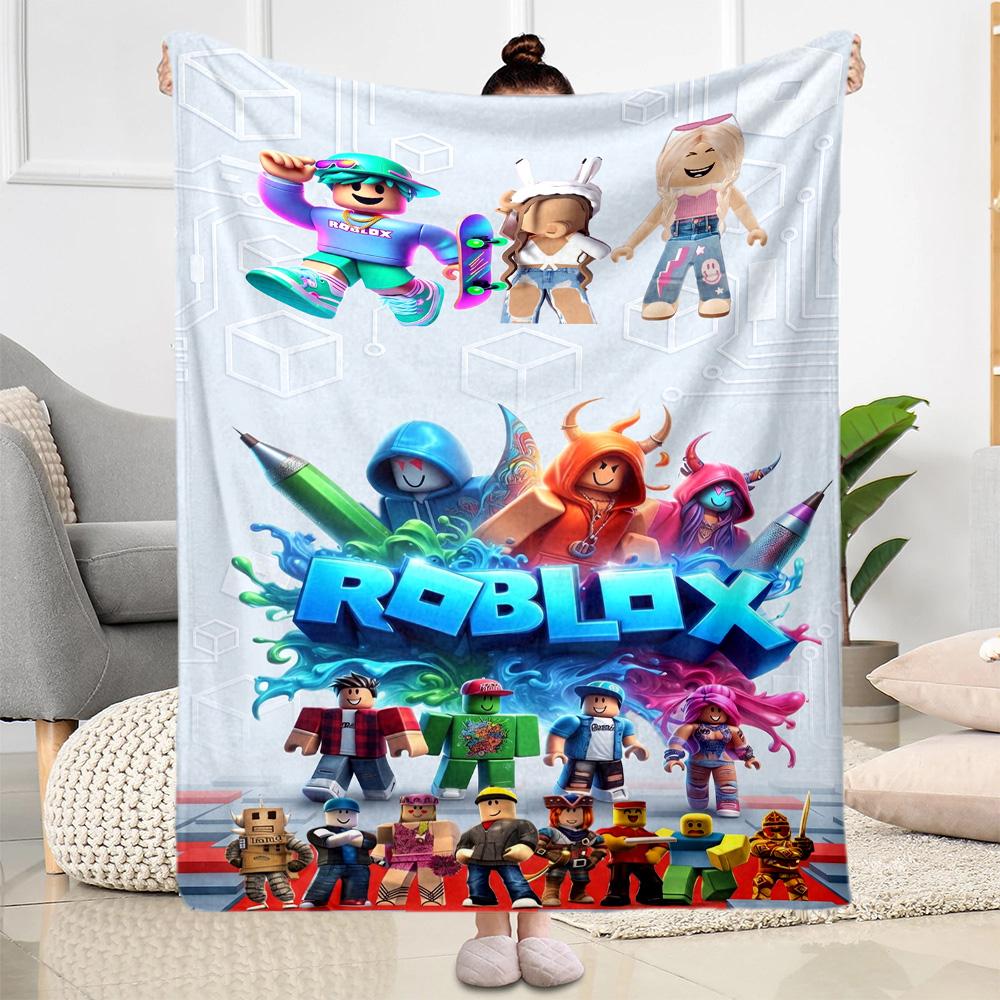 Roblox 379 Blanket Comfortable Perfect for Chair Picnics Seaside All-Season Use Stylish Decor Gifts For Family Or Friends
