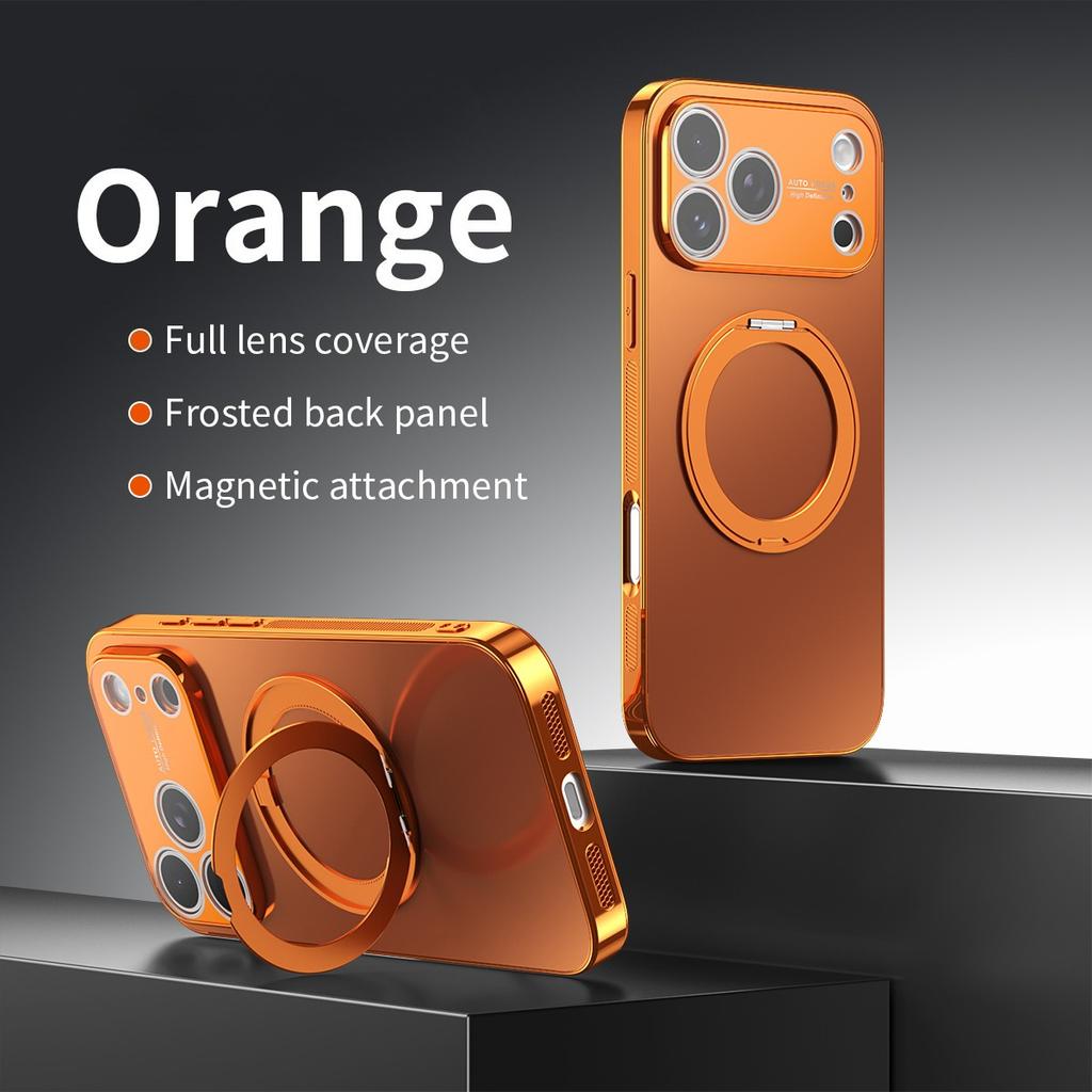 360 Rotating Magnetic Phone Case For iPhone 17 Pro Max 16 Plus 15 14 13 12 11 Shockproof Kickstand Slim Fit For Magsafe Cover