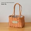 Large European-Style Bamboo Flower Basket for Arrangements - Handwoven Indoor Floral Storage Basket