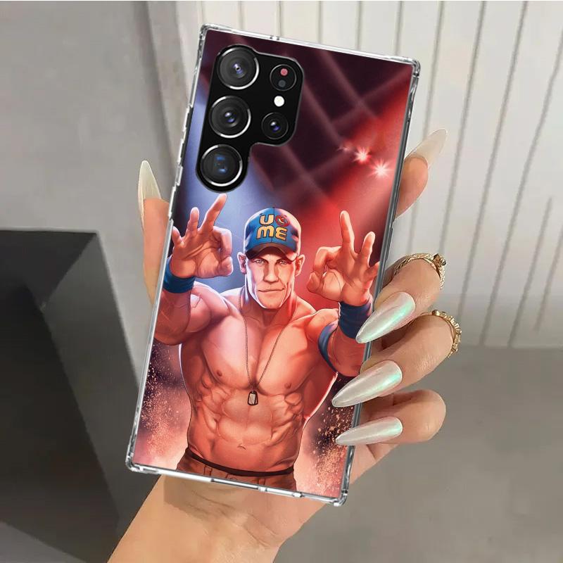 

J-John C-Cena Phone Case for Samsung Galaxy S26 S24 S23 Ultra S25 Edge S22 S21 Plus S20 FE + Soft Print Shell Funda Galaxy S25 S Samsung S23 FE