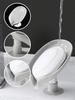 1PC Plastic Soap Holder, Leaf Shaped Soap Holder, Suction Cup, Flowing Soap Tray, Soap Box, Fashionable Soap Tray, Bathroom Soap