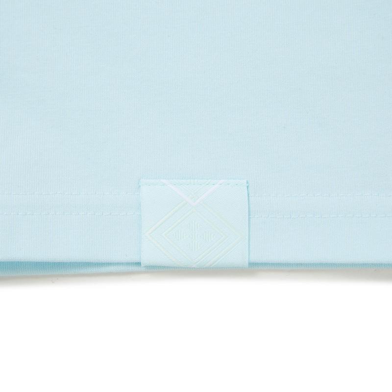 Li Ning All Things Have Spirit Series Loose Ice Feel Printed Short Sleeve T-Shirt Unisex T-Shirt Light-Blue AHSW911-2