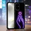 Hand Gesture Phone Case Black Silicone Soft For Samsung S25,S24,S21,S22,S23,S30,Ultra,S20,Plus,Fe,Lite