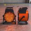 Industrial Fan Heater 5000W with Tilting, Electric Ceramic Space Heater with Adjustable Thermostat, Handle