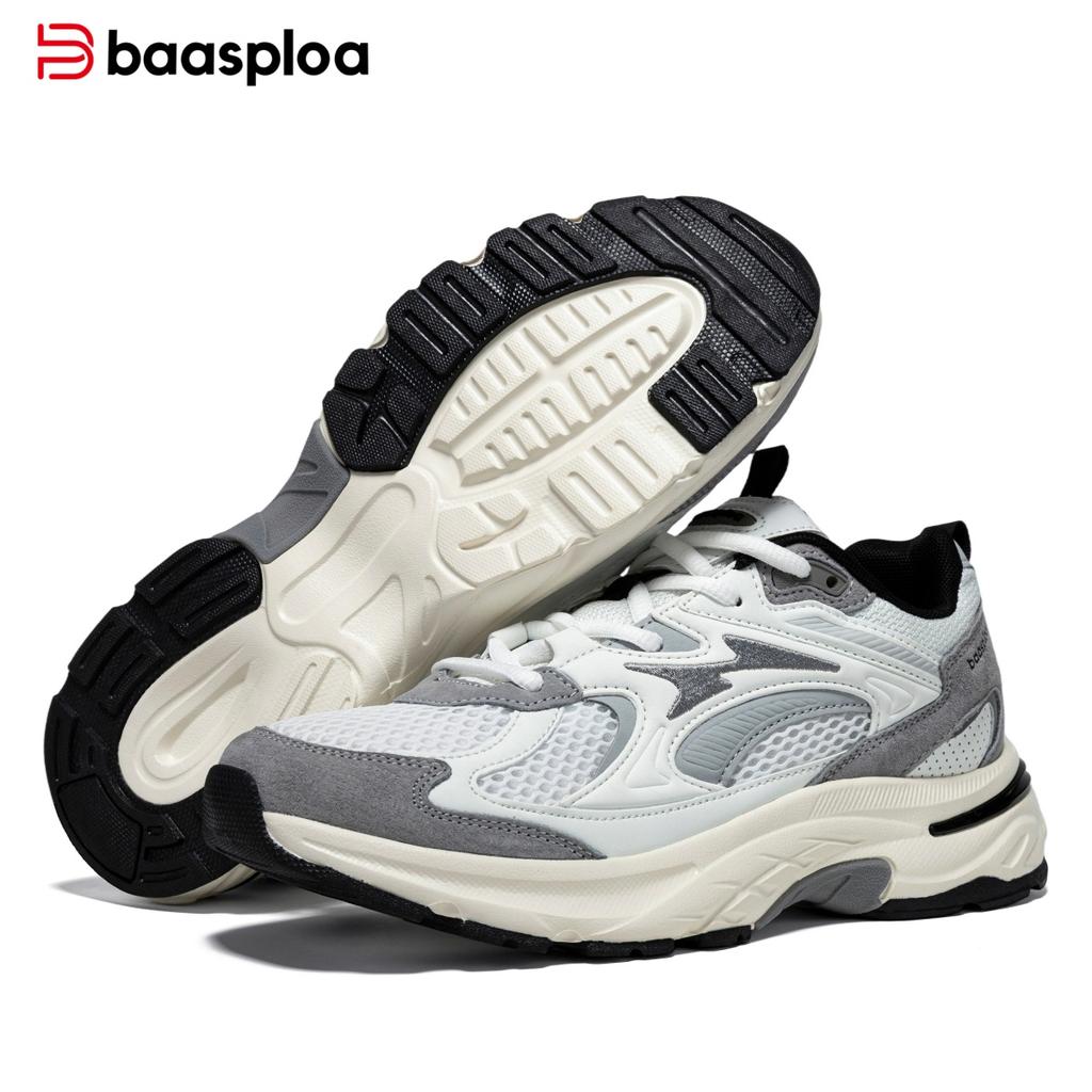 Baasploa Men's Casual Sports Shoes Non slip Comfortable Outdoor Wear resistant Walking Shoes Men's Four Seasons Men's Shoes Promotion