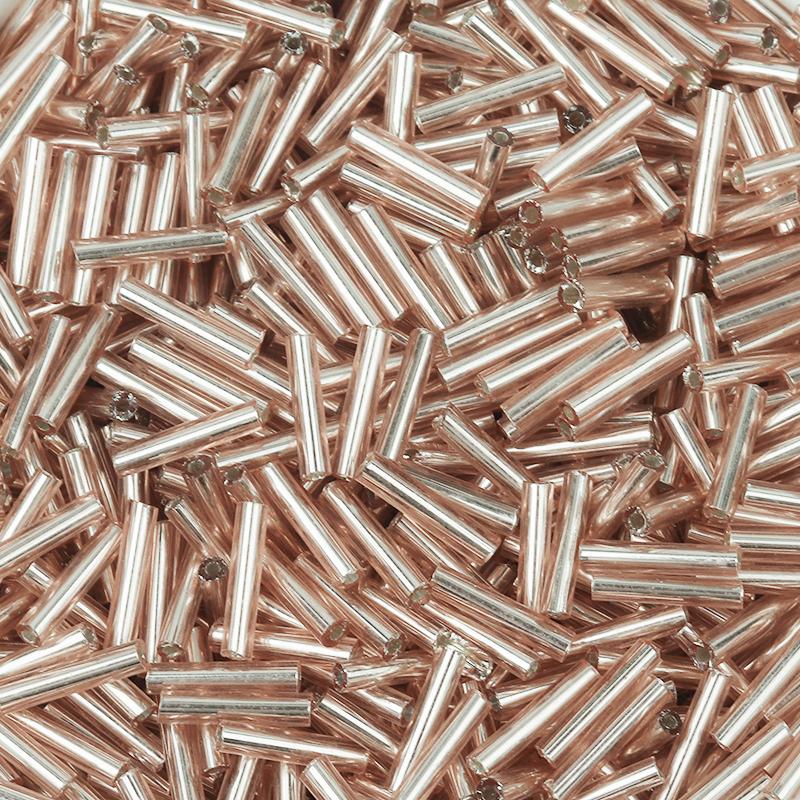 

140-700 шт. 2x9 мм Кольорові Трубчасті Насіннєві Бусини Скляні Розсипні Бусини-Розпірки Для DIY Браслетів Прикрас Виготовлення Одягу Аксесуарів 9x2mm apx 700pcs світло-рожевий колір