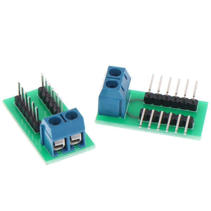 2/4Pcs 2.54Mm Cable Adapter 2P Terminal To 12P Pin Module Straight / Curved Needle Connector Male To Female