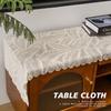Dustproof Lace Tablecloth Openwork Design Square Tablecloth Retro Tea Table Cloth  Wedding Party