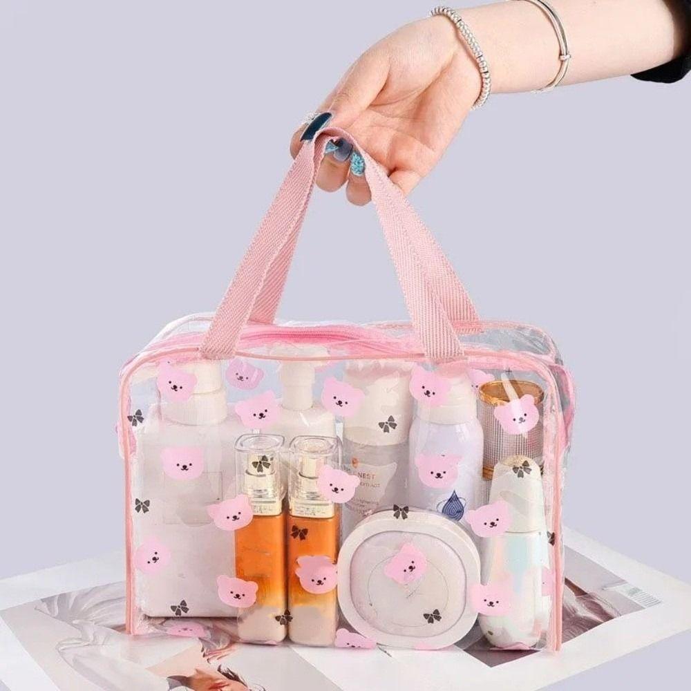 Durable Large Capacity Toiletry Bag PVC Waterproof Cosmetic Organizer Make Bag
