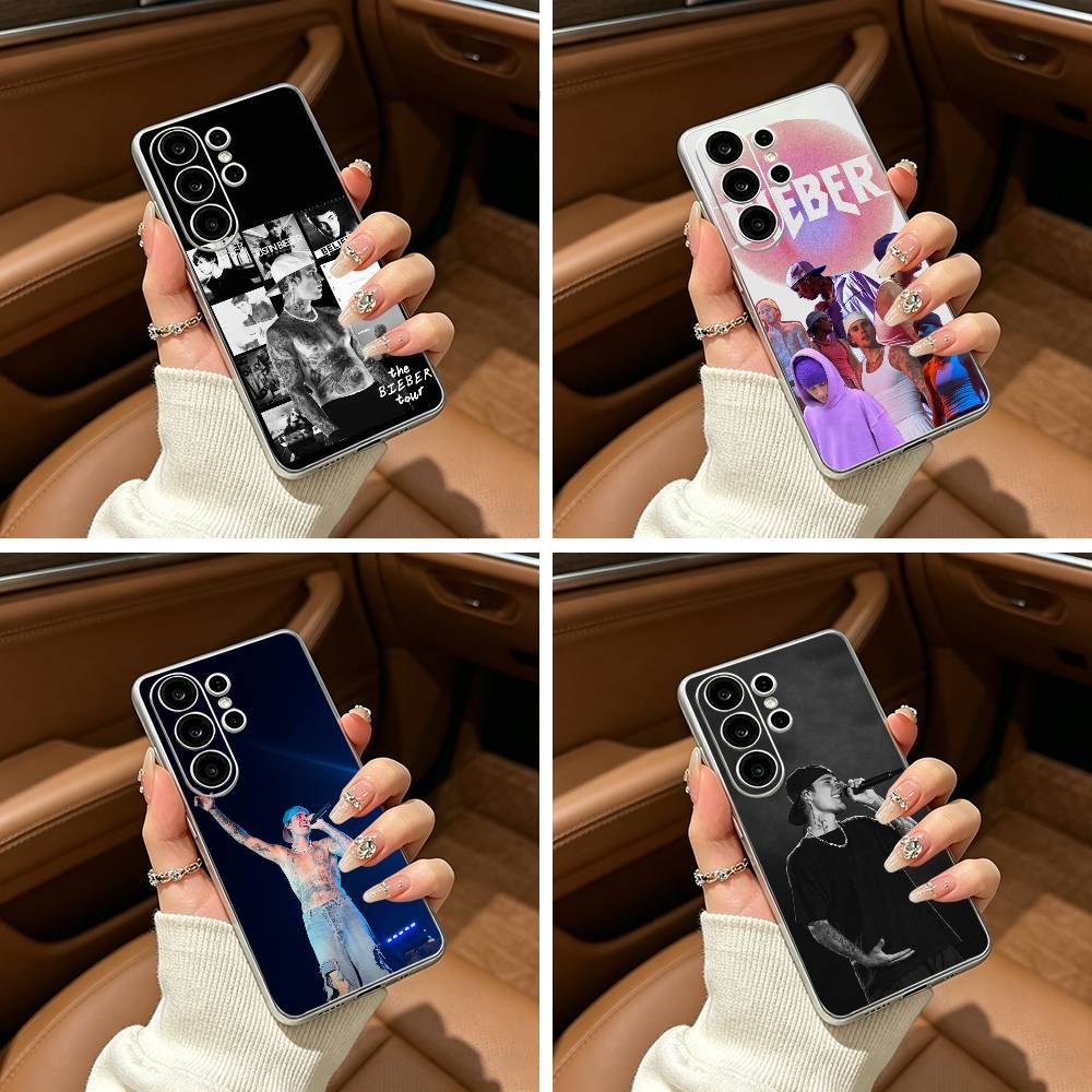Top pop male singer Justin-B- Bieber Clear Phone Case for Samsung S25, S24, S21, S22, S23, S30, Ultra, S20, Plus, FE, Lite