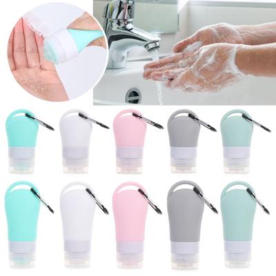 Gel Refillable Portable Empty Bottles Squeeze Container Hook Silicone Bottle Sub-bottling Tube