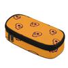 Pencil Bag Lightweight Strong Polyester Fabric Zipper Closure with Main Storage Mesh Pocket and Organized Pen Holders for Students