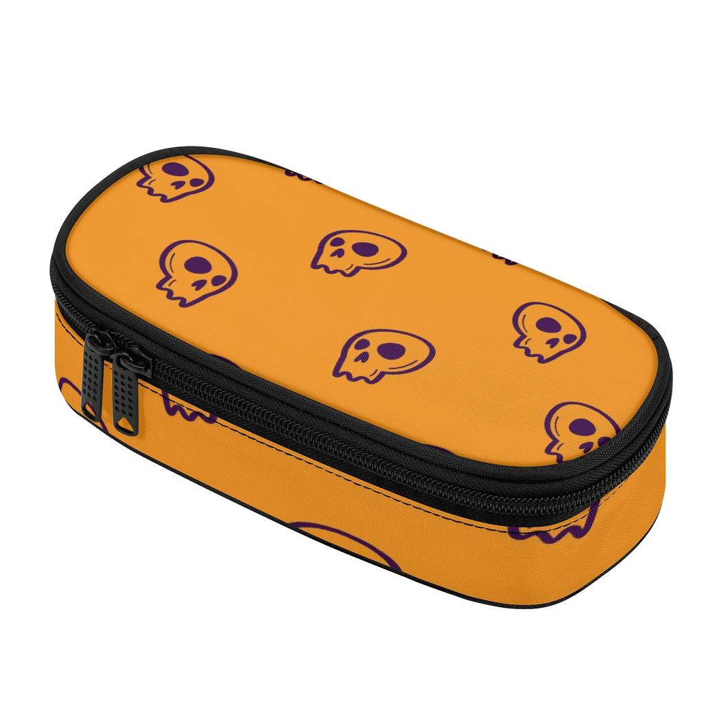 Pencil Bag Lightweight Strong Polyester Fabric Zipper Closure with Main Storage Mesh Pocket and Organized Pen Holders for Students