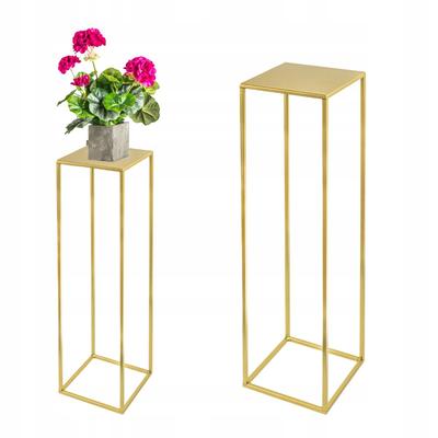 STANDING FLOWER BED Metal Loft Gold Modern Design Evron 19x19x77