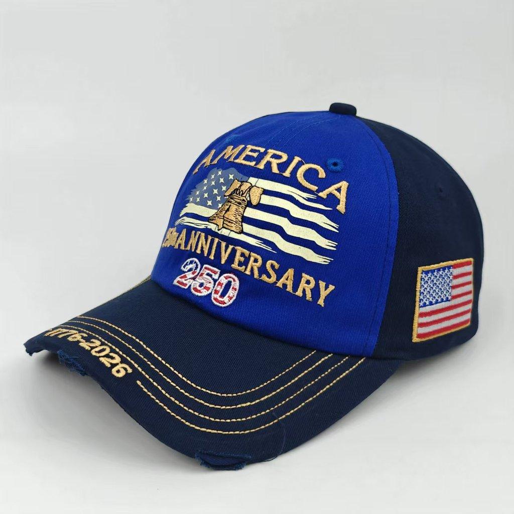 Independence Day Embroidered Baseball Cap With Sun Protection For Outdoor Activities