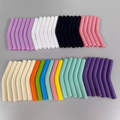 6Pcs/Set Soft Silicone Straw Covers Straws Tips Covers Fit For 9Mm Wide Reusable Stainless Steel Straw Nozzles
