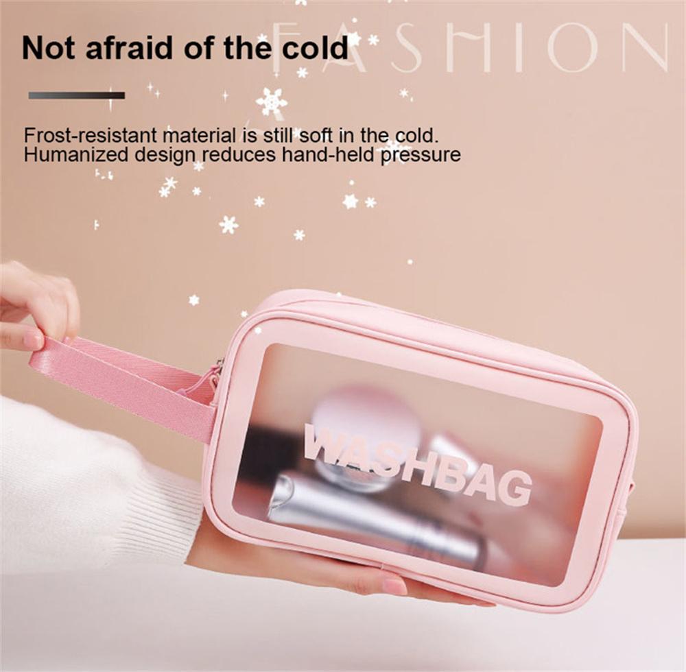 High-Quality Cosmetic Bag For Women Travel Transparent Waterproof Cosmetic Storage Powder Large Capacity Cosmetic Storage Bag