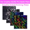 Für Creality K2/K2 PRO Bauplatte beidseitig texturiert PEI PET PEO Platte K2 Combo Kaltplatte Heizbett 3D-Druck Teile