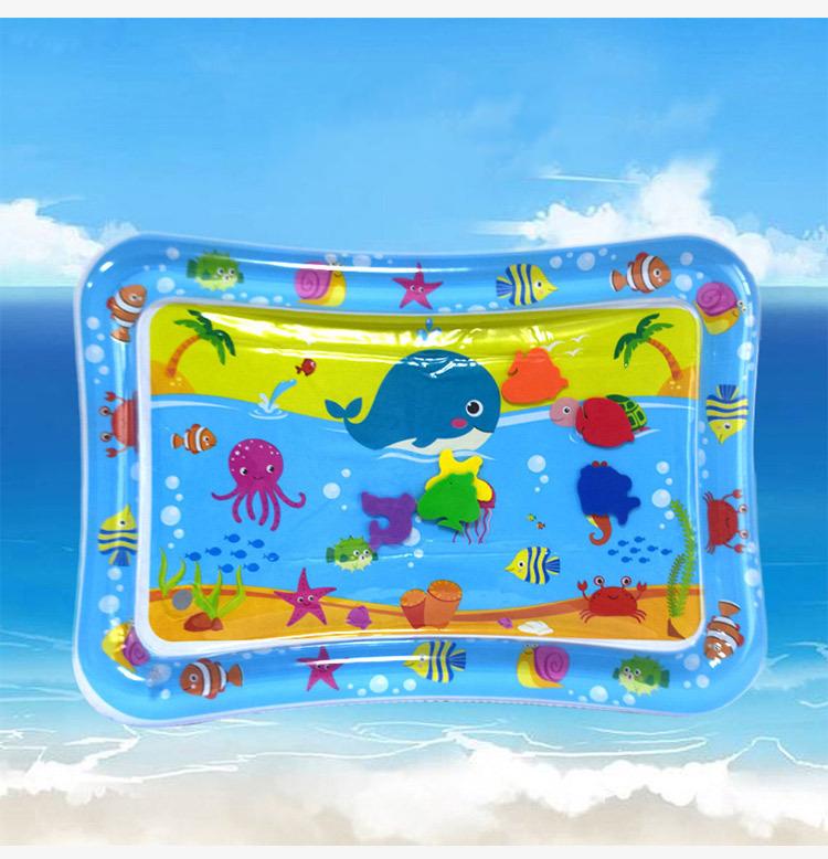 Baby Play Mat Inflatable Water Cushion PVC Infant Tummy Time Toddler Water Pad For Kids Early Education Developing Activity Toys