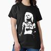 Post Punk Woman Stencil Portrait Design Classic T-Shirt