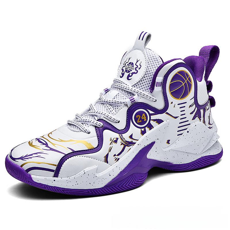 Winter Style Anti-Slip Leather Waterproof Basketball Sneakers for Couples