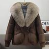 Fashion Big Faux Fur Collar Winter Woman Coats Thick Warm Parkas Loose Women's Jackets