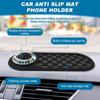 Multifunction Car Anti-Slip Mat, Car Dashboard Mobile Phone Holder, Anti Slip Mat Phone Holder And Temporary Parking Number Pad - Secure Storage For