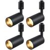 Ygdesign LED Spotlight for Lighting Rails, 100W Equivalent, Integrated LED Lighting, Set of 4, Warm White, 3000K, Duct Rail Spotlight Lighting Bar,