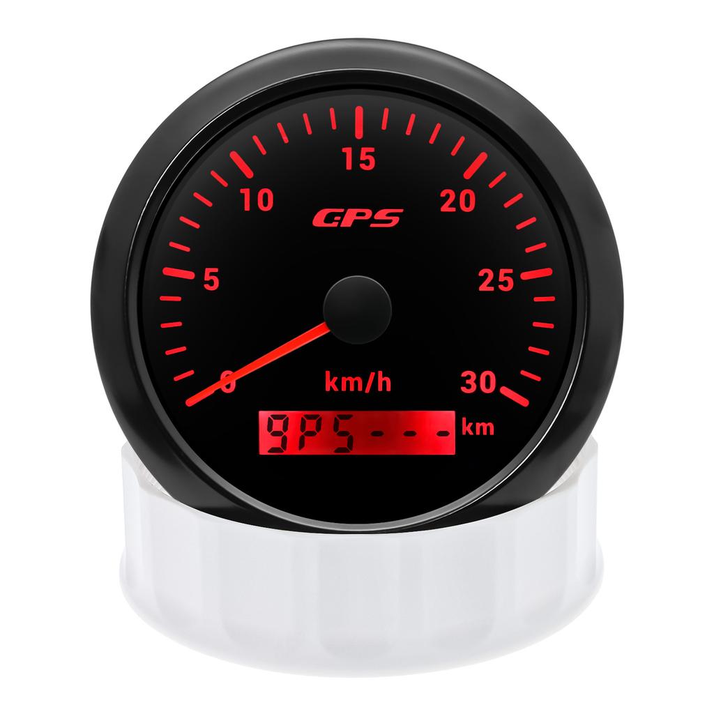 30/60/80/120/200KMH 7 Colors Backlight 85MM GPS Speedometer Gauge with GPS Antenna Motorcycle Boat Car Truck Speed Gauge Meter